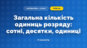 Загальна кількість одиниць розряду: сотні, десятки, одиниці (3 клас, Математика, Скворцова)