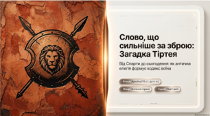 Тіртей - Поет, що запалив серця спартанців