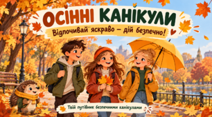 «Осінні канікули: відпочивай яскраво — дій безпечно!»