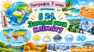 Загальні риси клімату. Презентація, інфографіка, робочий аркуш