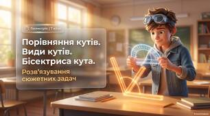 Порівняння кутів. Види кутів. Бісектриса кута