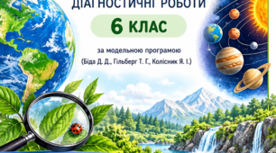 Підсумкові діагностичні роботи 6 кл Пізнаємо природу