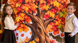 🍁 ОСІННЄ ДЕРЕВО — ЯСКРАВА ПРИКРАСА ДЛЯ ВАШОГО ЗАКЛАДУ! 🍂
