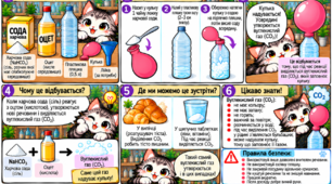 «Хімія з Аргентумом. Надуваємо кульку» — практичний дослід із вуглекислим газом (8 клас НУШ, модифікований дидактичний комікс для учнів з ООП)