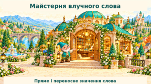 Конспект "Слова із прямим і переносним значенням"