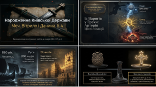 Утворення Київської держави. Русь  Меч_Вітрило_і_Данина