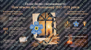 9 клас урок-реквієм «Свічка пам'яті крізь морок літ:  голос болю і незламності»