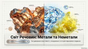 Метали і неметали, їх властивості та історія використання людиною 5 клас НУШ