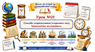 Способи упорядкування історичного часу. Хронологічна та синхронізована таблиця.