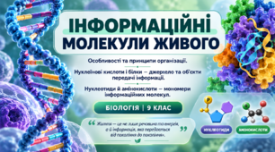 Інформаційні молекули живого. Особливості та принципи організації