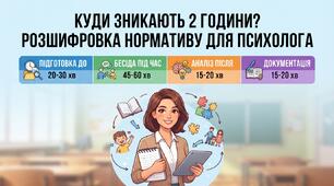 Куди зникають 2 години? Розшифровка нормативу «Консультація батьків» для практичного психолога (+ БЛАНК ПРОТОКОЛУ)