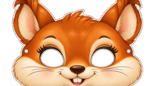 🐿️🧡 МАСКА «БІЛОЧКА» 🧡🐿️