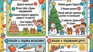 Пам’ятка для учнів початкових класів «4 зразки будови привітань»