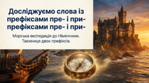 Досліджуємо слова із префіксами пре- і при-