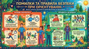 Помилки та правила безпеки при орієнтуванні.