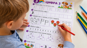 Дидактичний набір «Вивчаємо цифри від 0 до 9»