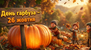 🎃 Презентація «День гарбуза — 26 жовтня» для учнів 1–4 класів