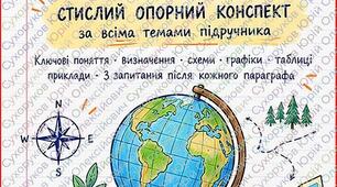 Географія 6 клас стислий опорний конспект, всі теми підручника