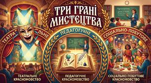 Три грані мистецтва ( соціально-побутове, театральне, педагогічне красномовство)