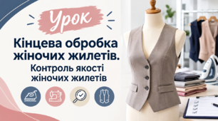 Кінцева обробка жіночих жилетів. Контроль якості жіночих жилетів