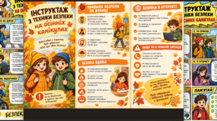 Інструктаж з техніки безпеки на осінніх канікулах