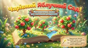 Математична казка «Яблучний сад»: цікаві завдання з математики для дітей дошкільного віку