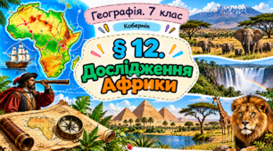 Дослідження Африки. Презентація, інфографіка, робочий аркуш