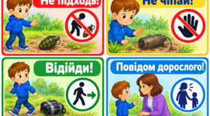 Картки для дітей "Небезпечні знахідки"