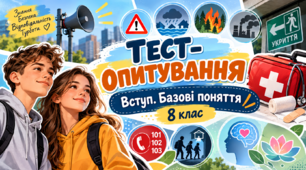 Підсумкове тест-опитування. Вступ. Базові поняття — 8 клас