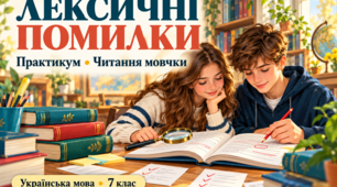 «Лексичні помилки (практично). Читання мовчки» — українська мова, 7 клас