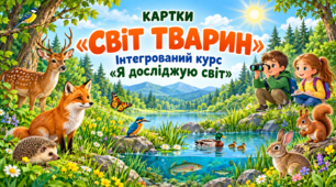 Дидактичний матеріал «Світ тварин» призначений для занять з інтегрованого курсу «Я досліджую світ»