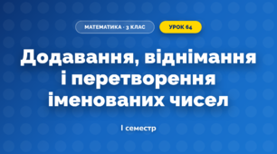 Додавання, віднімання і перетворення іменованих чисел (3 клас, Математика, Козак)