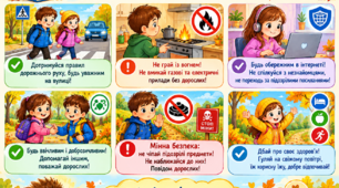 Пам'ятки на осінні канікули «Осінні канікули: відпочивай цікаво, дій безпечно!»