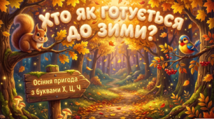 ЧИТАННЯ ДЛЯ ДІТЕЙ 6-7 РОКІВ 🍁 Урок «Хто як готується до зими?» — букви Х, Ц, Ч