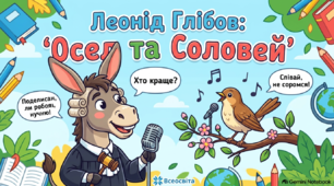 Креативний конспект уроку літературного читання у 4 класі «Осел та Соловей». Створюємо меми за байкою Леоніда Глібова