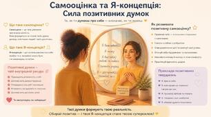 Самооцінка та Я-концепція: Сила позитивних думок
