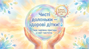 15 жовтня - ранкова зустріч. Міжнародний день миття рук.
