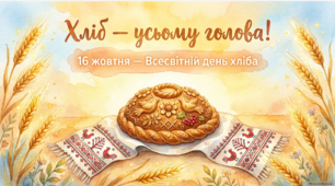 16 жовтня - ранкова зустріч. Всесвітній день хліба