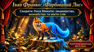 🦊Іван Франко – казкар. Казка «Фарбований лис». Зміст казки. Головні і другорядні персонажі. Зв’язок літературної казки з фольклорною🦊Секрети Лиса Микити: лицемірство, зазнайство та магія слів