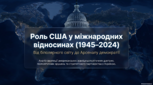 Роль США у міжнародних відносинах у другій половині ХХ – на початку ХХІ ст.