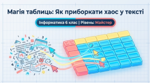 Таблиці в текстовому документі. Інформатика 6 клас