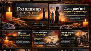 🕯️ До Дня пам’яті жертв Голодомору  ✨ Готовий комплект: презентація + буклет!