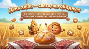 16 жовтня - Всесвітній день хліба (World Bread Day). Від золотої зернини до запашної хлібини