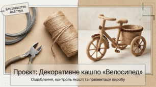 Декоративне кашпо "Велосипед"