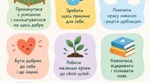 Плакат «План хорошого дня» 🌞 | 4 розміри для друку, висока якість | Оформлення класу та кабінету психолога