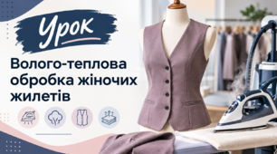Волого-теплова обробка жіночих жилетів