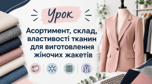 Асортимент, склад, властивості тканин для виготовлення жіночих жакетів