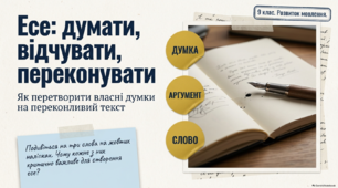 РМ Есе  на суспільну та морально-етичну тему з використанням речень із прямою чи непрямою мовою та складних речень із різними видами зв’язку