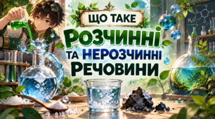 ЩО ТАКЕ РОЗЧИННІ ТА НЕРОЗЧИННІ РЕЧОВИНИ