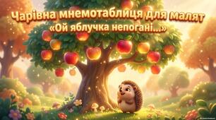 Мнемотаблиця «Яблучка» для розвитку мовлення дітей дошкільного віку